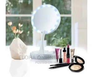 Fold Away LED Light Makeup Mirror