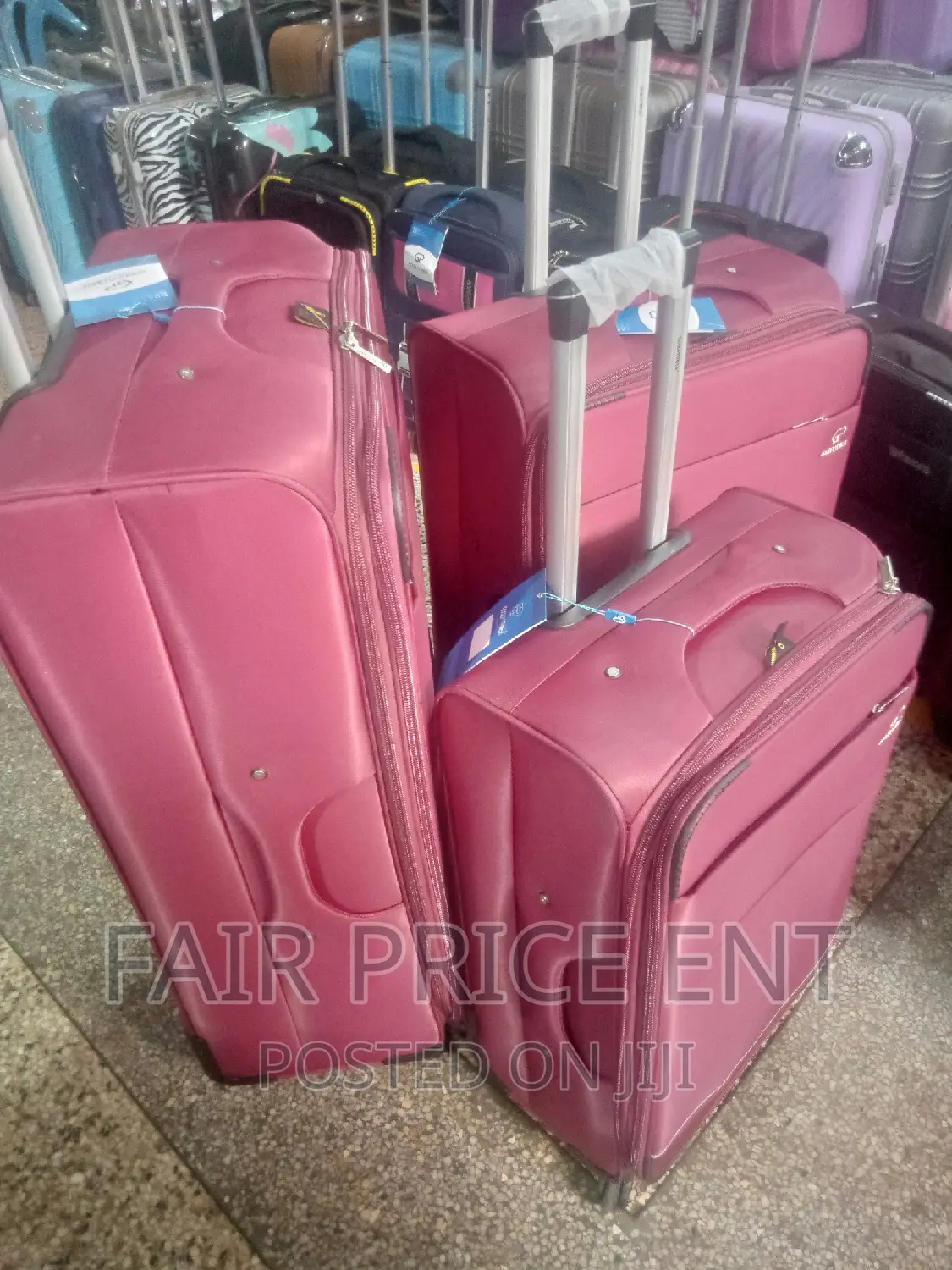 Vip Orginal Cloth Suitcases by Goodpartner. 3pcs.( Red)
