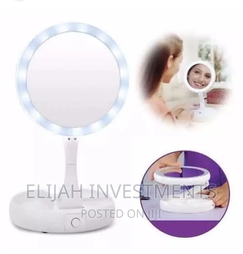 My Foldaway Mirror With LED Lights