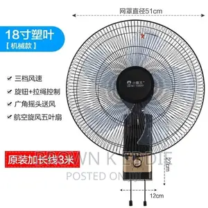 Wall-Mounted Electric Fan Home Remote Control Silent