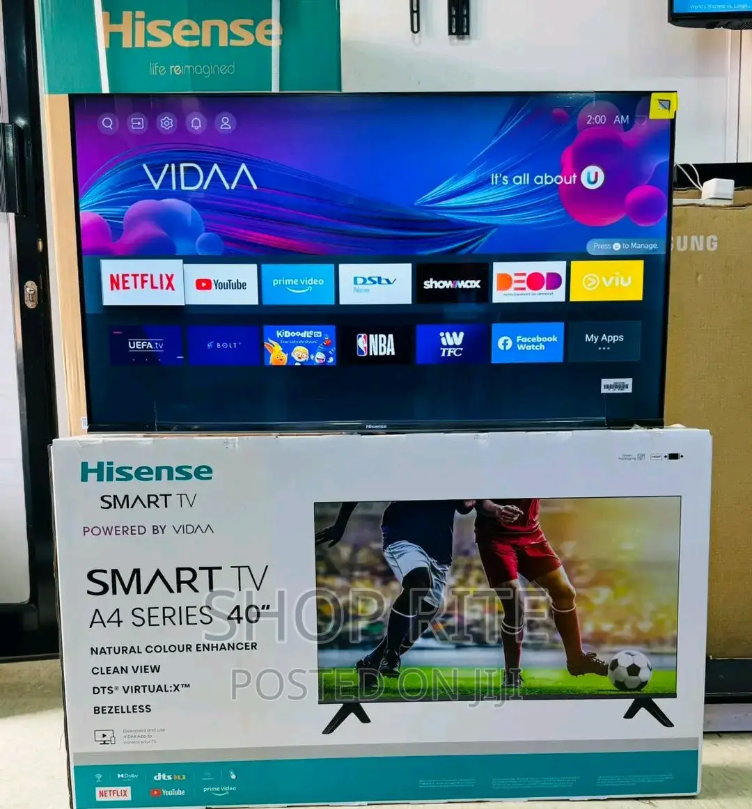 Hisense 40inch Smart Vida Led TVS New