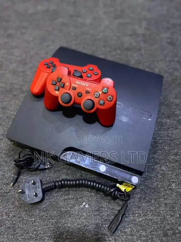 Playstation Slim Two Red Controller 10 Games in Central Division