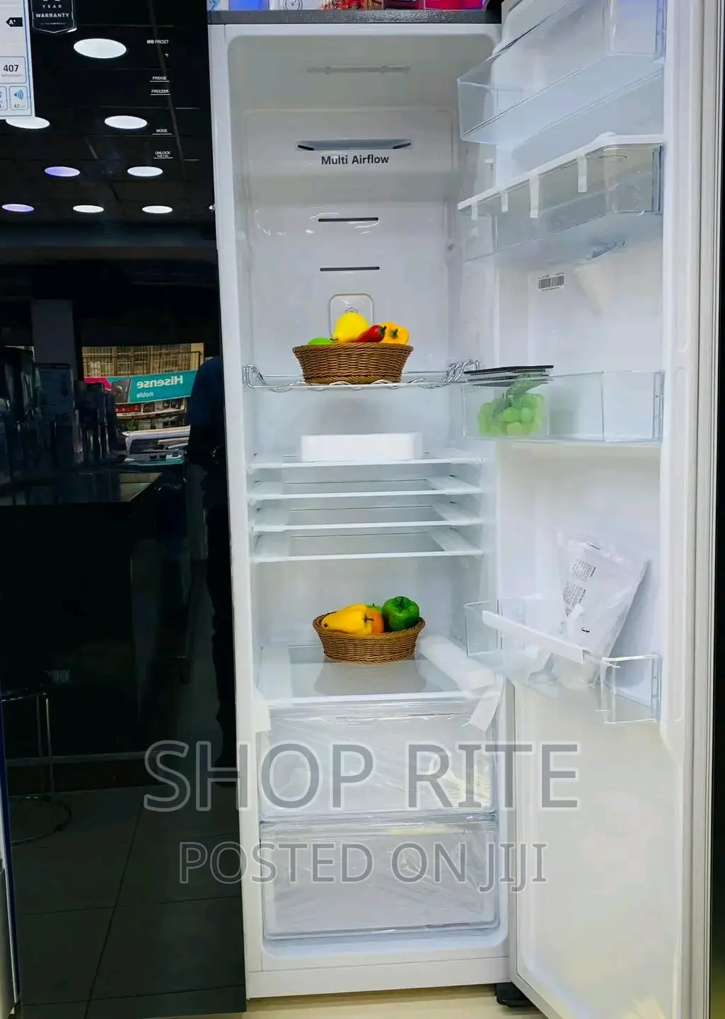 Hisense750 Liters Side by Side Black Refrigerators