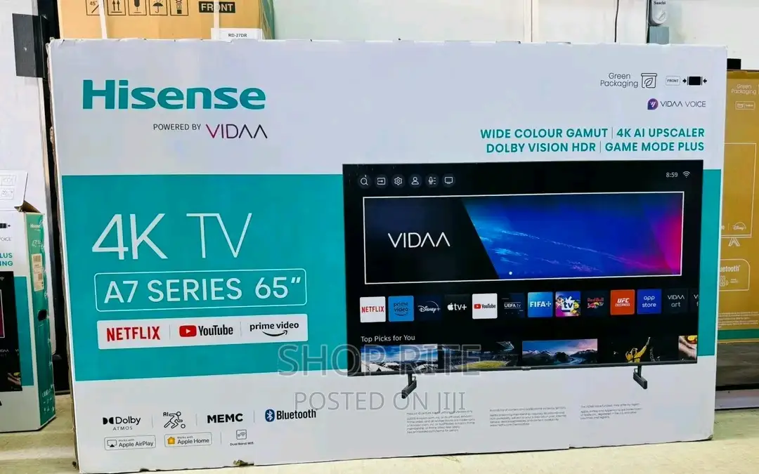 Hisense A7 Series Smart TVS 65inches