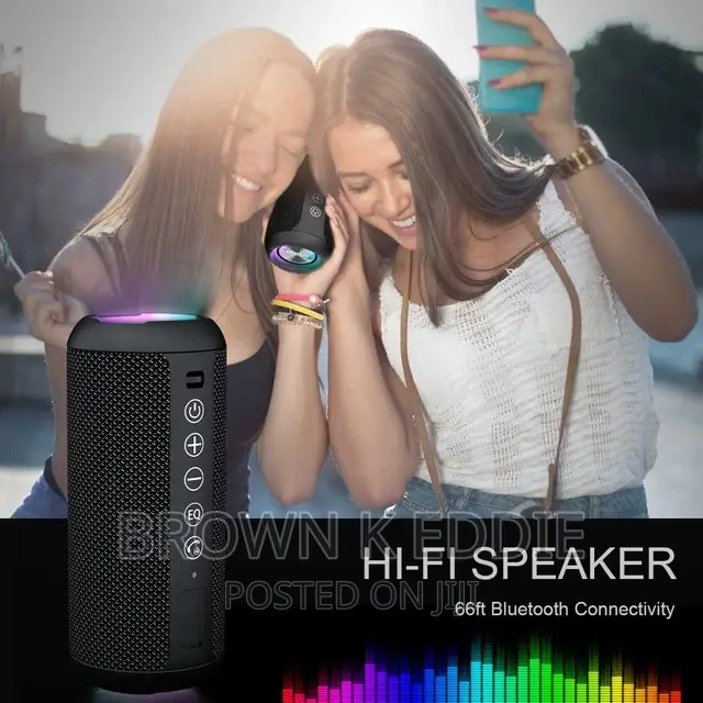 Waterproof Wireless Bluetooth Speaker With 24W Loud Sound