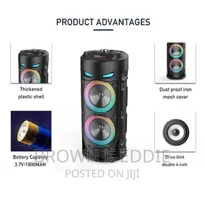 Bass Party Speakers With Microphone