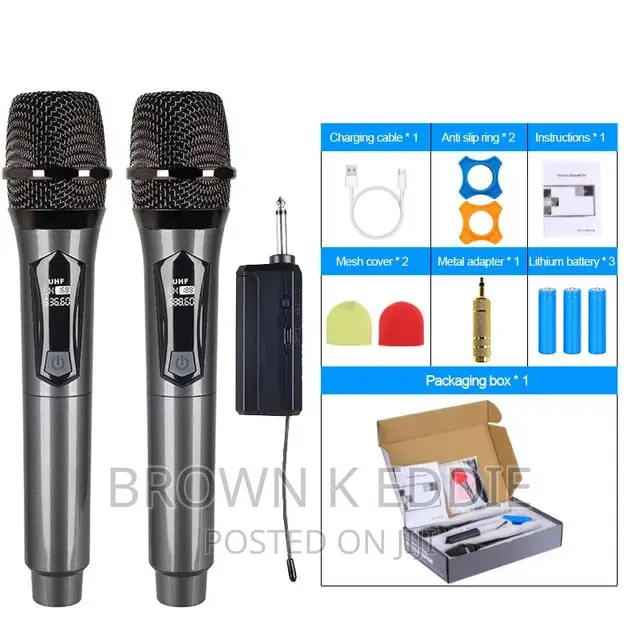 Karaoke Wireless Microphone Dynamic VHF Handheld Professiona