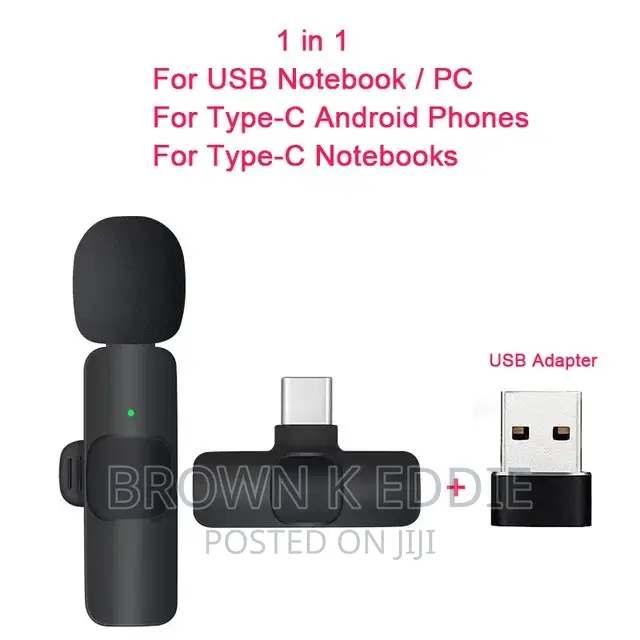 Mini Portable Wireless Tie Microphone Lavalier Mic