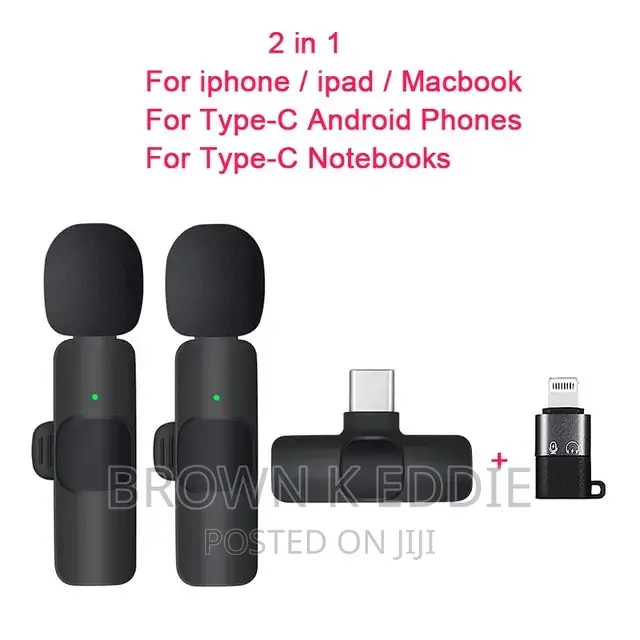 Mini Portable Wireless Tie Microphone Lavalier Mic