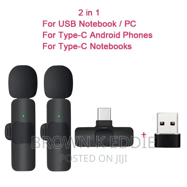 Mini Portable Wireless Tie Microphone Lavalier Mic