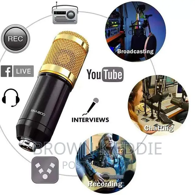 Professional Anchor Capacitance Microphone Wireles Bluetooth