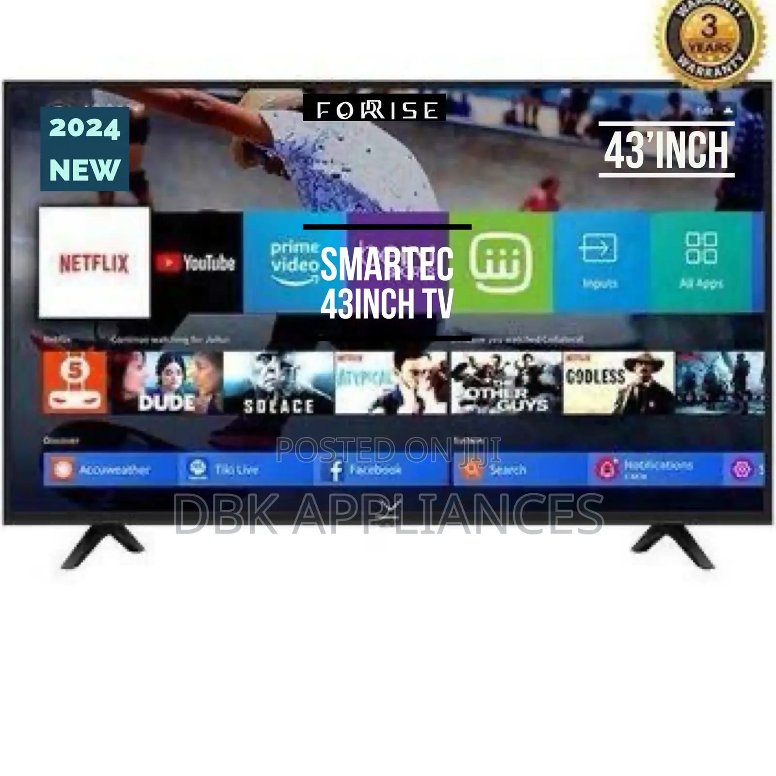 Smartec 43inch Smart TVS Available