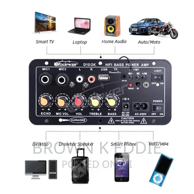 Bluetooth Audio Amplifier Board 120W Subwoofer