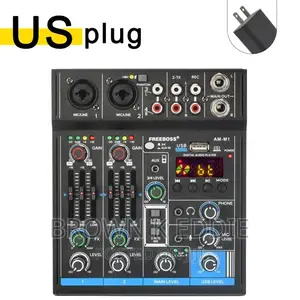 4 Channel Mixing Console 48V 5.0 Bluetooth RCA 3.5