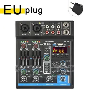 4 Channel Mixing Console 48V 5.0 Bluetooth RCA 3.5