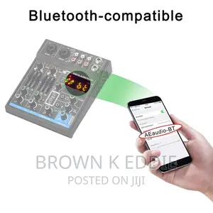 4 Channel Mixing Console 48V 5.0 Bluetooth RCA 3.5