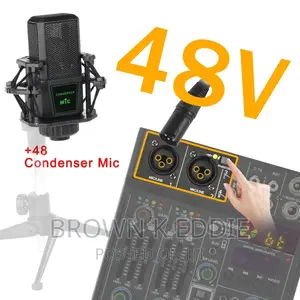 4 Channel Mixing Console 48V 5.0 Bluetooth RCA 3.5