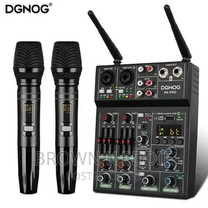4 Channel Audio Mixer With Wireless Microphone