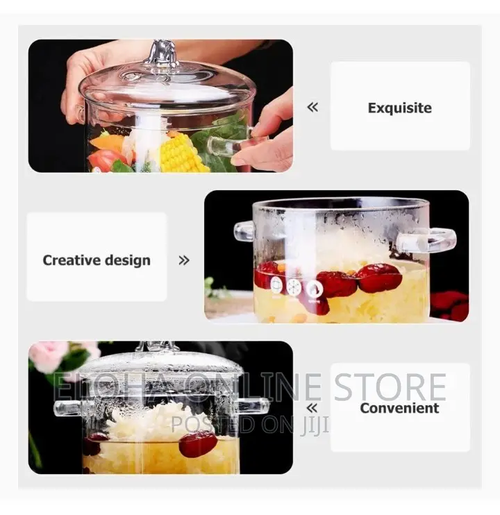 Glass Cooking Pot