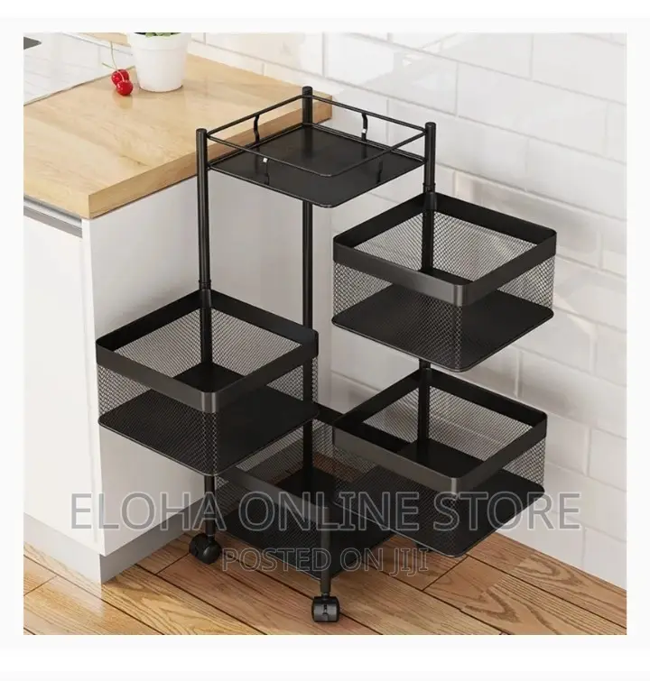 Rotating Multi-Layer Kitchen Storage Rack(Fruits Vegetable)