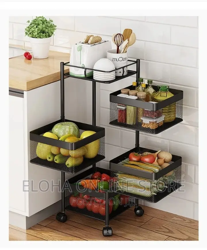 Rotating Multi-Layer Kitchen Storage Rack(Fruits Vegetable)