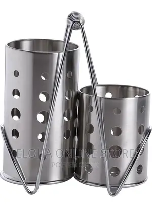 Stainless Steel Cutlery Holder With Handle