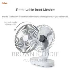 Portable Mini Fan Auto Rotation Desk Fan 4 Speed