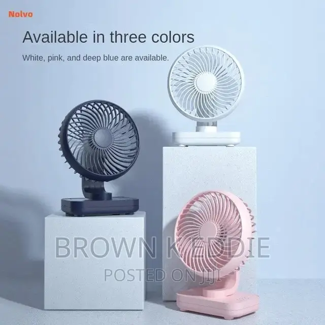 Portable Mini Fan Auto Rotation Desk Fan 4 Speed