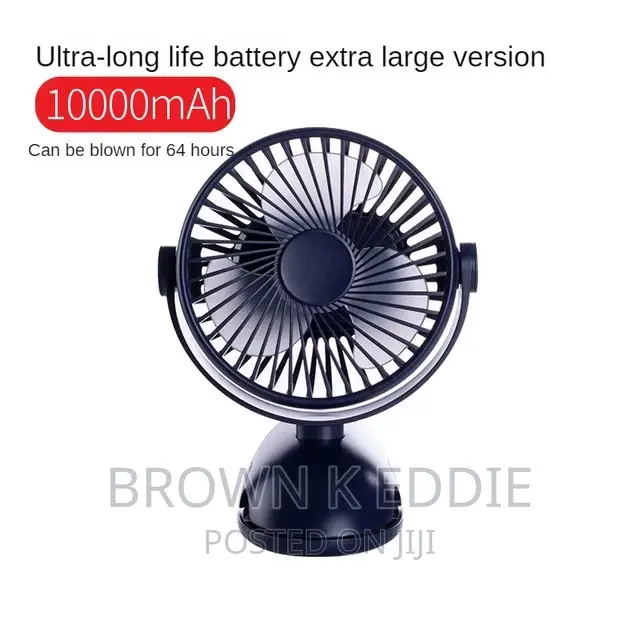Rotation Portable Clip Fan Usb Rechargeable Mini Air