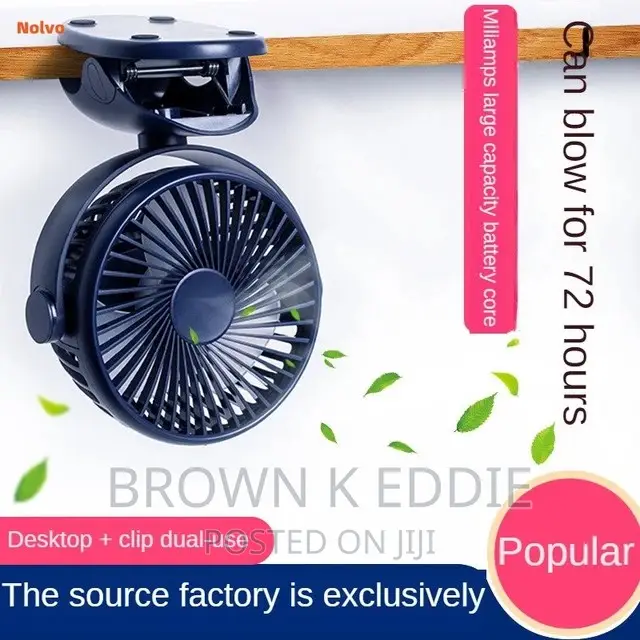 Rotation Portable Clip Fan Usb Rechargeable Mini Air
