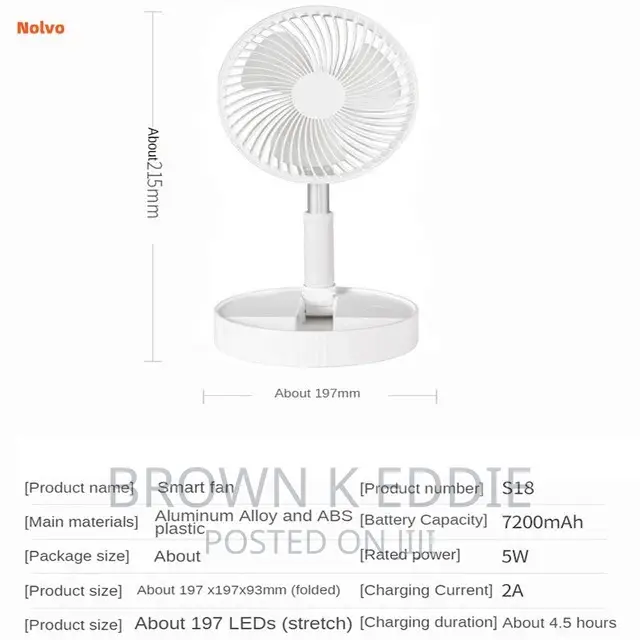 Portable Usb Charging Air Coolers Folding Fan