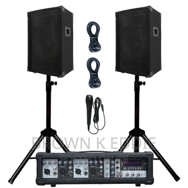 Professional Audio 1000W 2X12"Subwoofer PA Speaker System 