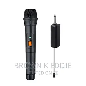 Wireless Microphone UHF Dual Cordless Dynamic Mic System