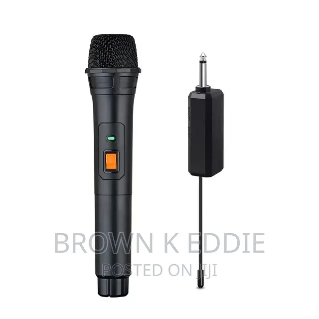 Wireless Microphone UHF Dual Cordless Dynamic Mic System
