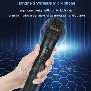 VHF Wireless Microphone Dual Cordless Dynamic Mic System