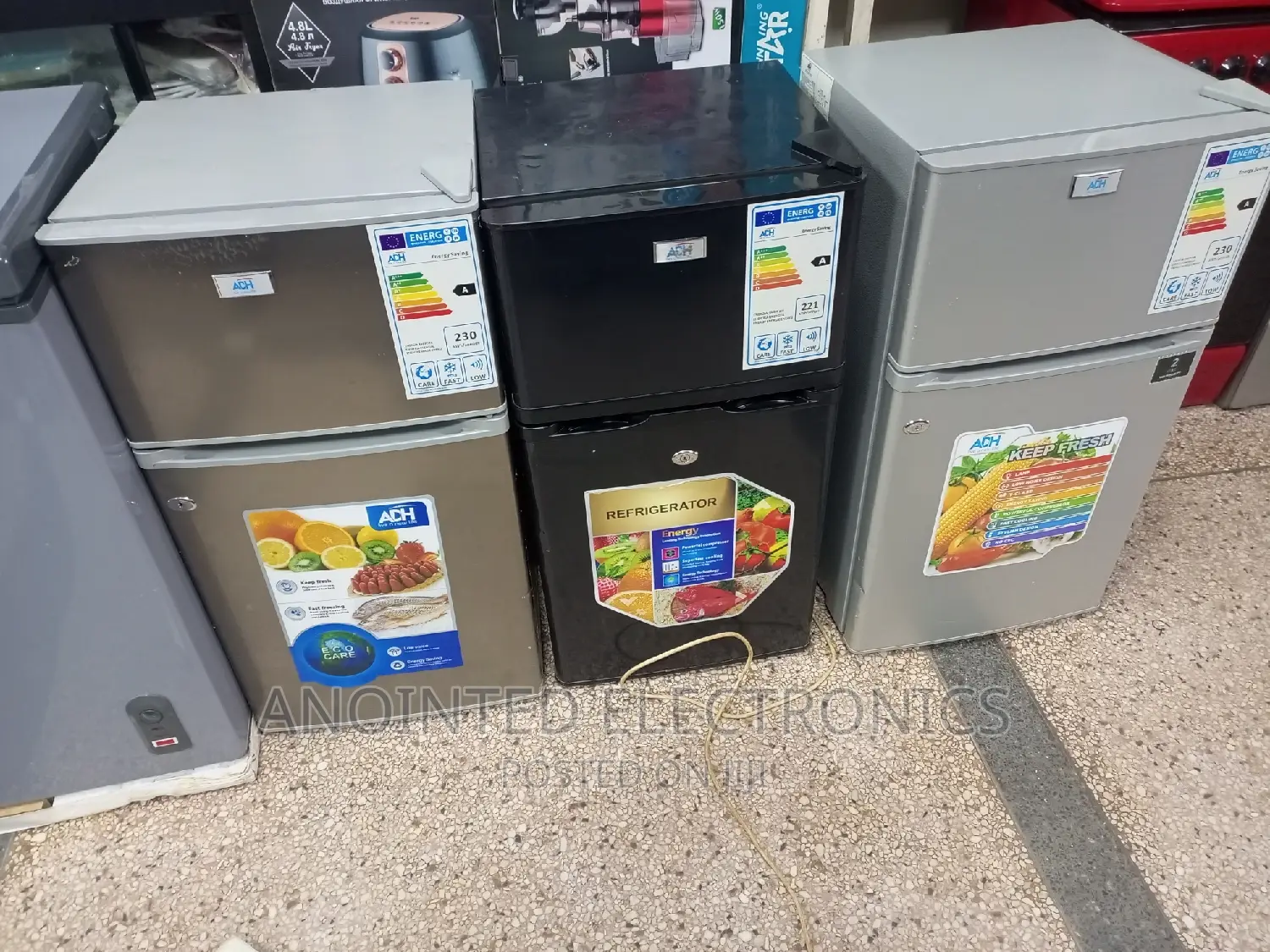 Adh Double Door Fridge 130L