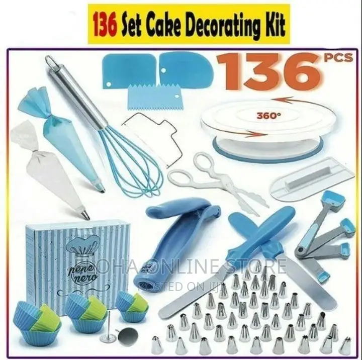 136 PCS Cake Decorating Set