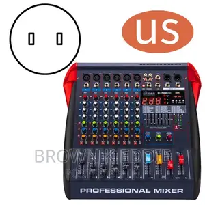 6/8/12 Channel Mixer Effect With Effector Bluetooth