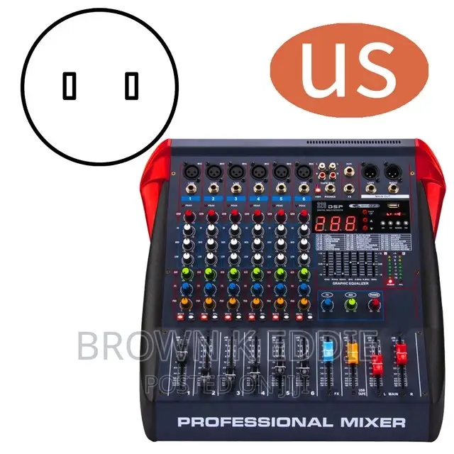 6/8/12 Channel Mixer Effect With Effector Bluetooth