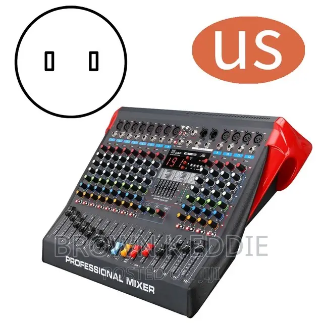 6/8/12 Channel Mixer Effect With Effector Bluetooth