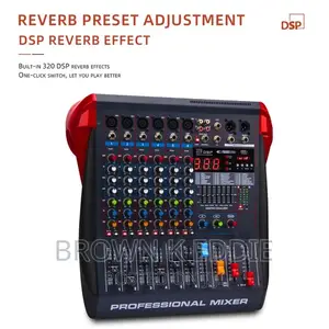 6/8/12 Channel Mixer Effect With Effector Bluetooth