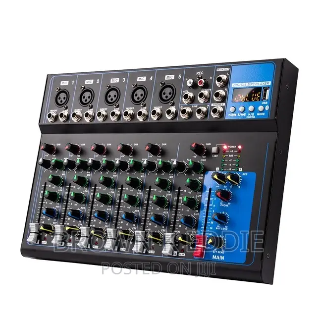 Professional 7 Channel Mixer Bluetooth