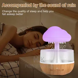 Rain Cloud Humidifier Water Drip,Cute Mushroom Humidifier