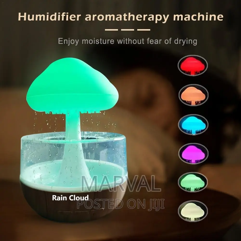 Round Electric Home Rain Cloud Diffuser