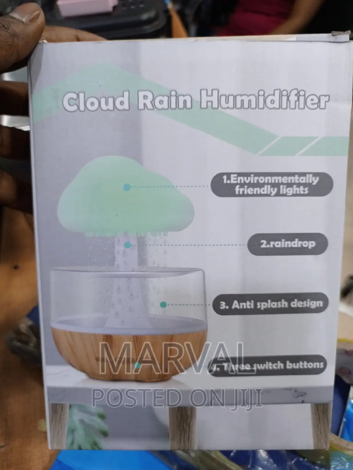 Round Electric Home Rain Cloud Diffuser