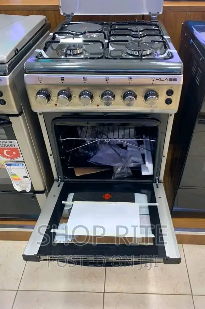Klass 50by60 3gas 1electric Cooker New