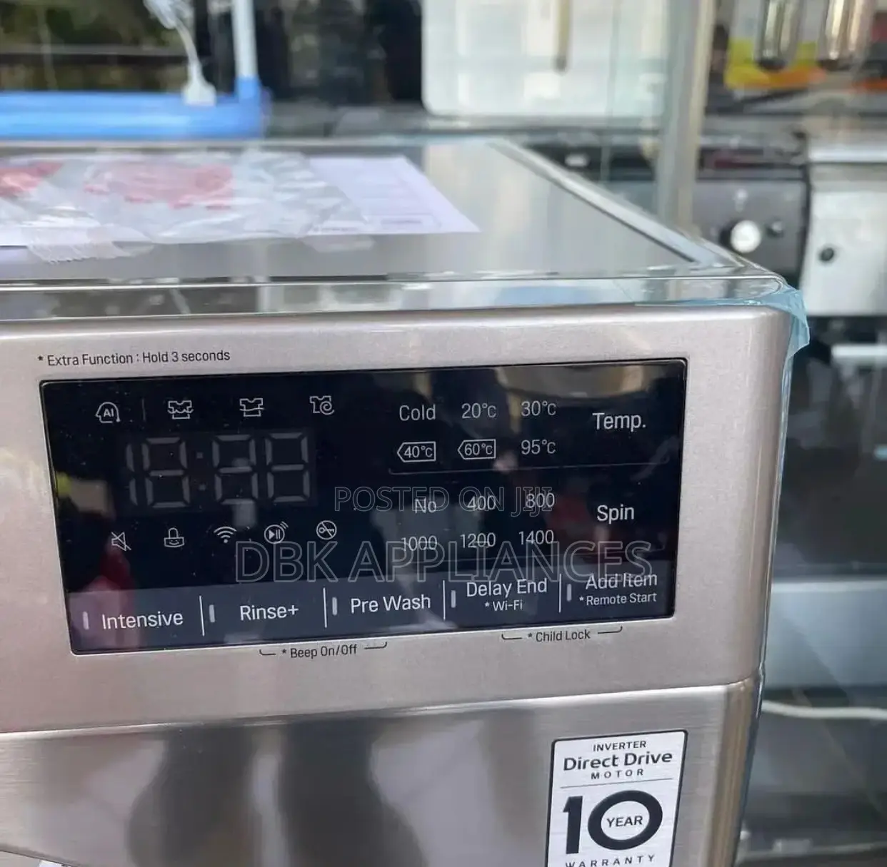 Lg 9kgs Front Loader Washing Machine 10yr Warranty
