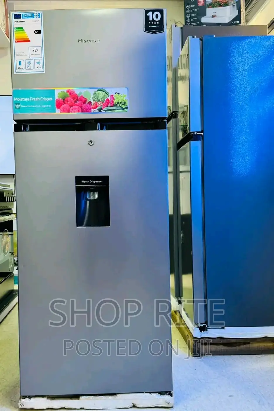 Hisense Refrigerator Double Door 270litres With a Dispenser