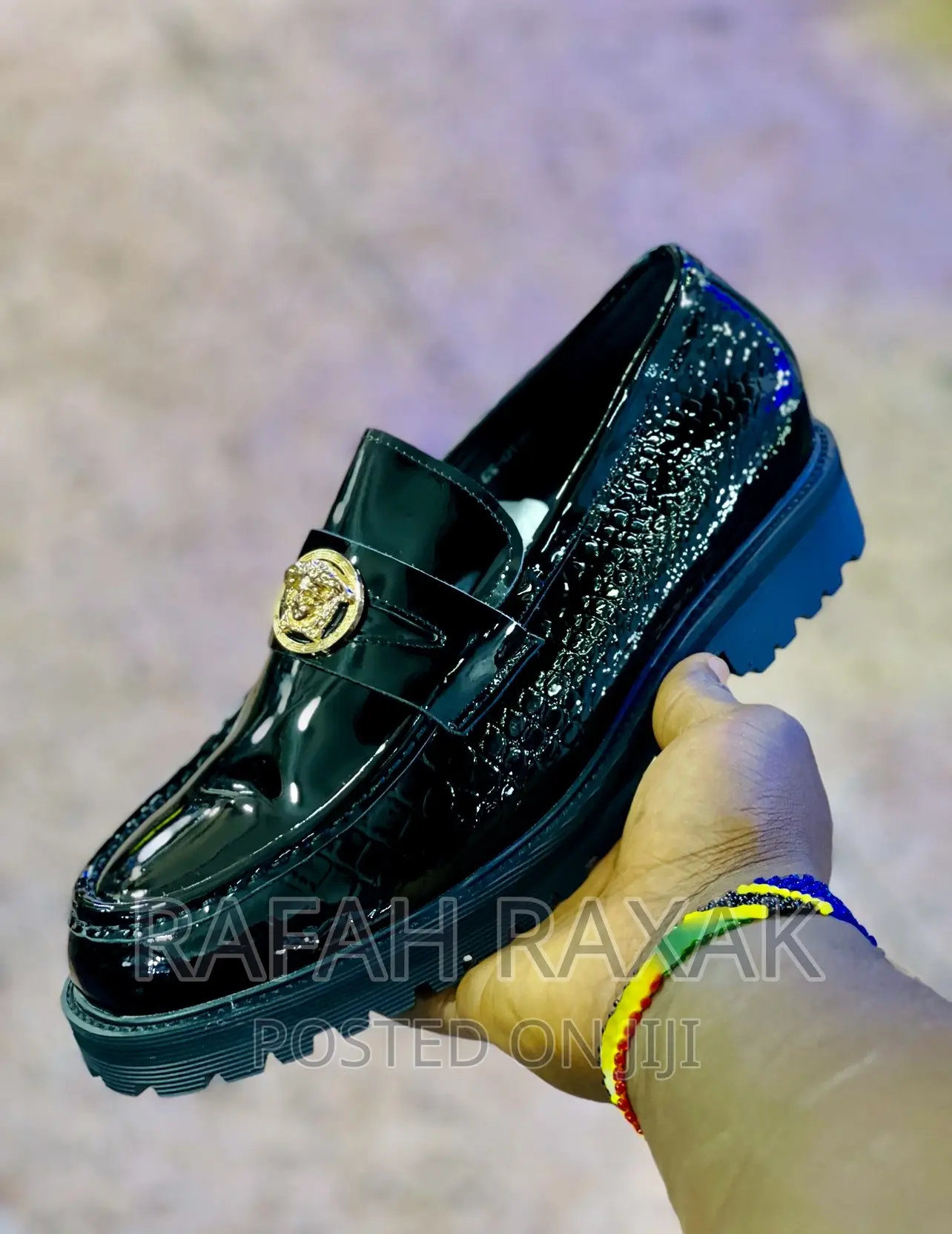 Original Classic Versace Shinny Mirror Shoes