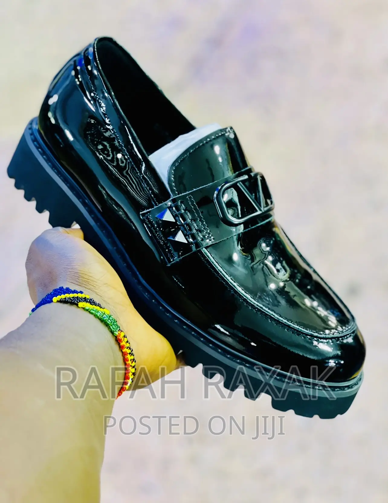 Original Men’S Valentino Shinny Mirror Shoes